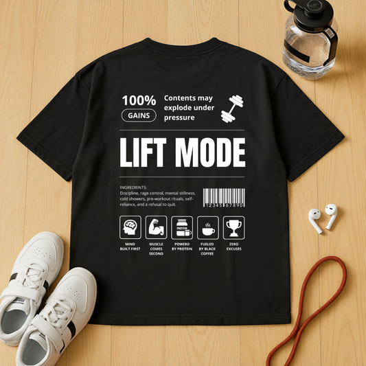 Lift Mode Label - Unisex Oversized