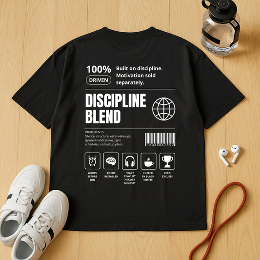 Discipline Blend Label - Unisex Oversized