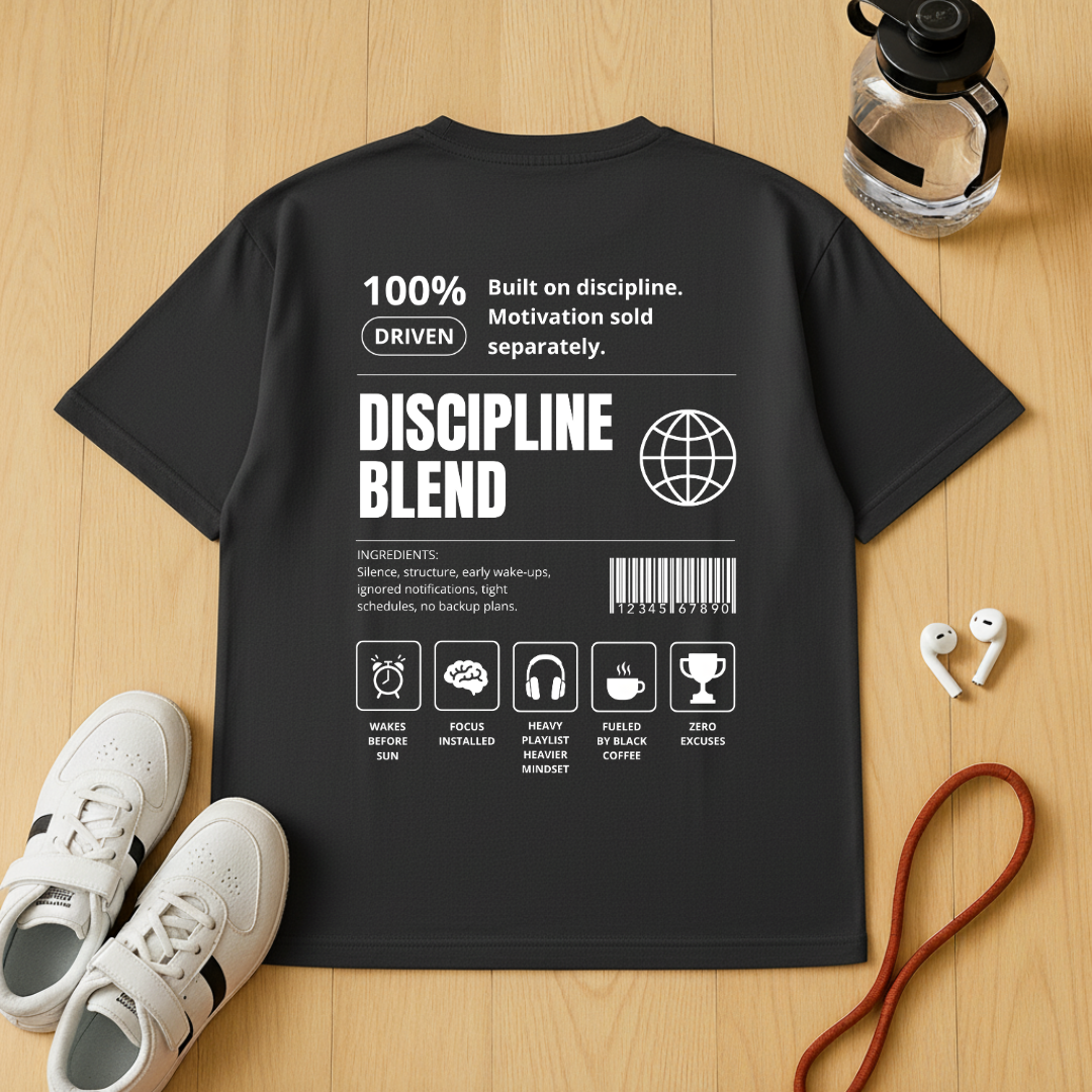 Discipline Blend Label - Unisex Oversized