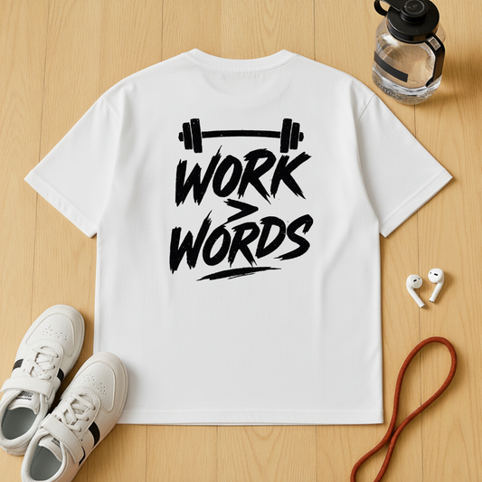Work > Words - Unisex Oversized