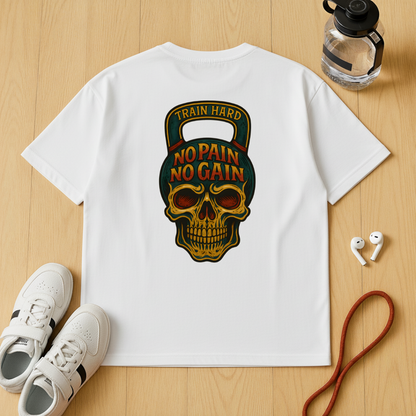 Skull No Pain No Gain - Unisex Oversized
