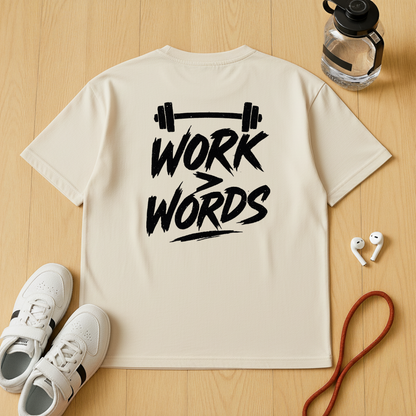 Work > Words - Unisex Oversized