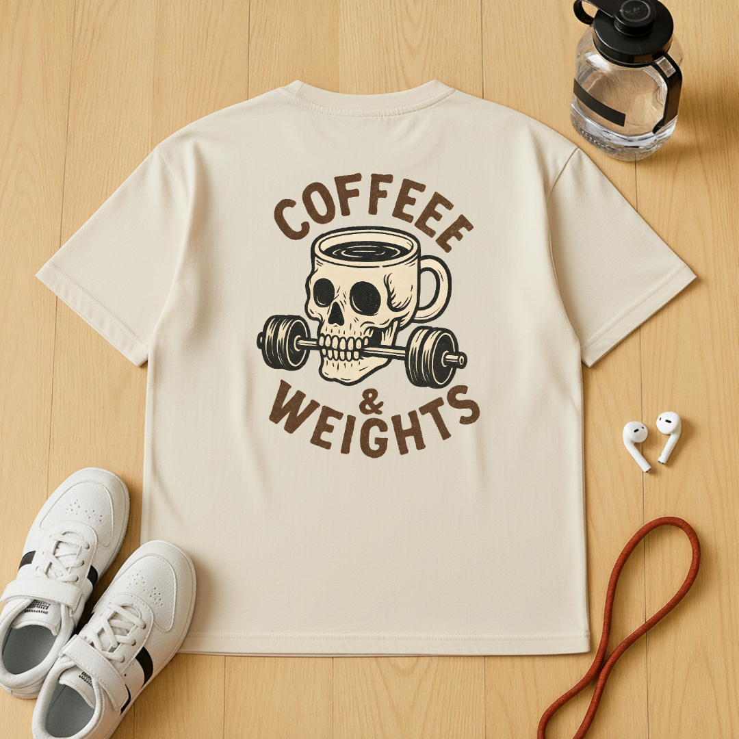 Coffee & Weights - Unisex Oversized